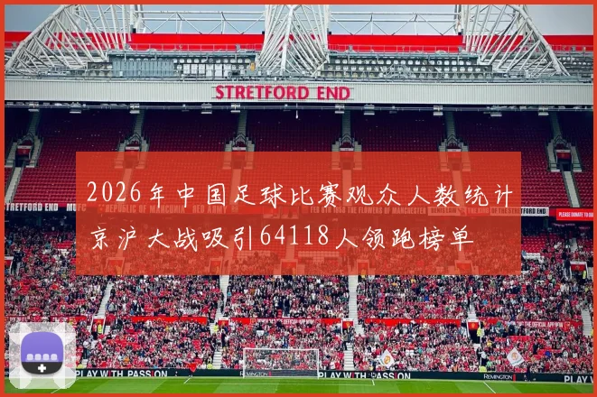 2026年中国足球比赛观众人数统计京沪大战吸引64118人领跑榜单
